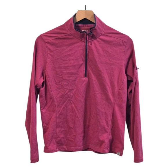Horny Toad Raspberry Pink 1/4 Zip Long Sleeve Lightweight Pullover Top Large - Picture 1 of 8